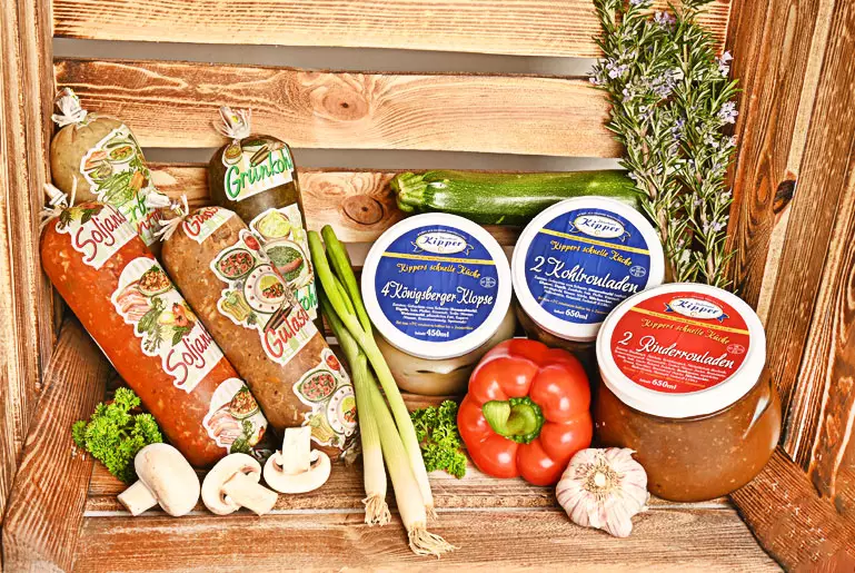 Die küchenfertigen Gerichte der Fleischerei Kipper